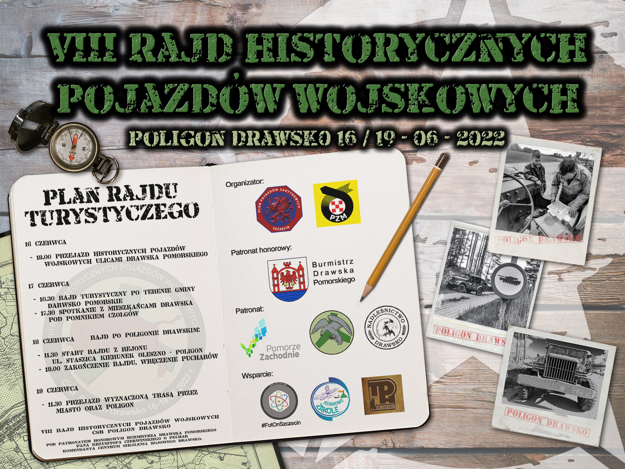 VIII Rajd Historycznych Pojazdów Wojskowych - Poligon Drawsko 2022