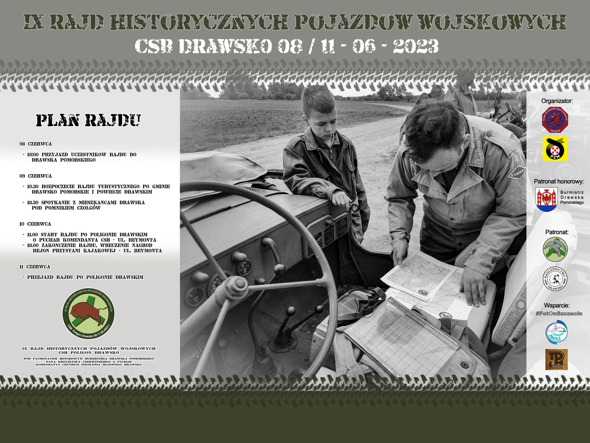 IX Rajd Historycznych Pojazdów Wojskowych - Poligon Drawsko 2023