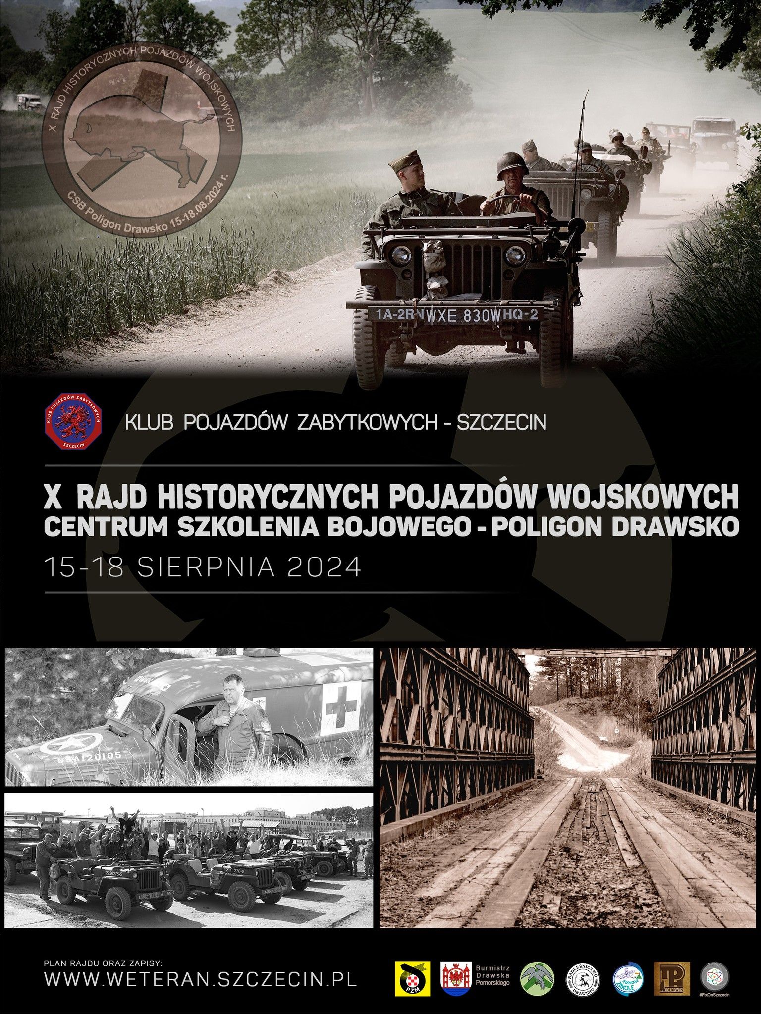 X Rajd Historycznych Pojazdów Wojskowych - Poligon Drawsko 2024